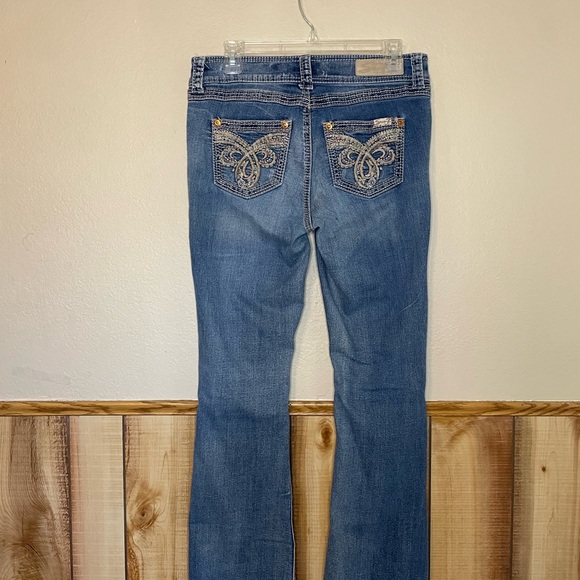 Seven 7 Women’s Jeans size 10 Boot Cut Embellished Pockets - Picture 4 of 10